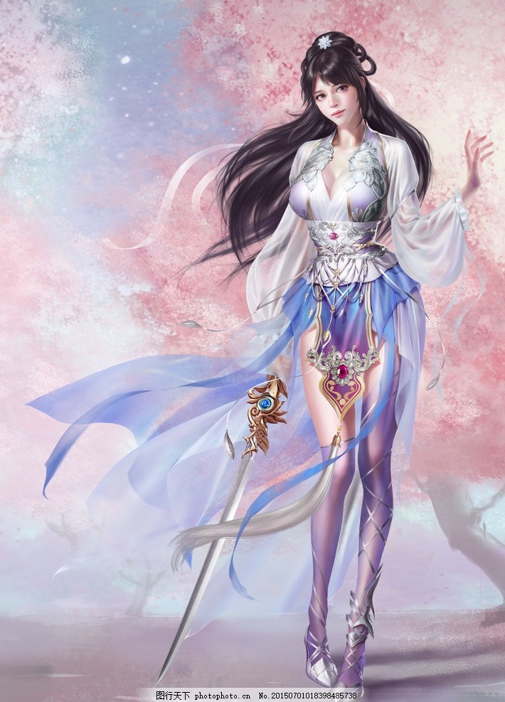 游戏美女人物原画高清