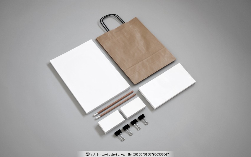 办公VI样机 电脑 文件 灰色