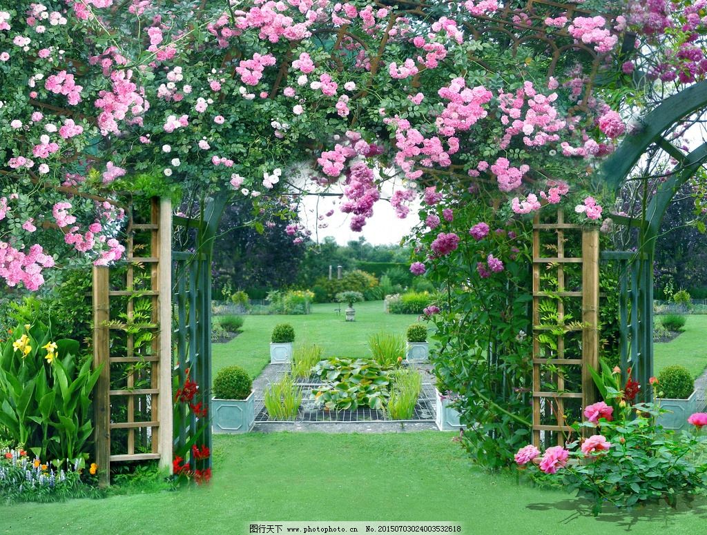 美丽的春天花园壁纸-欧莱凯设计网