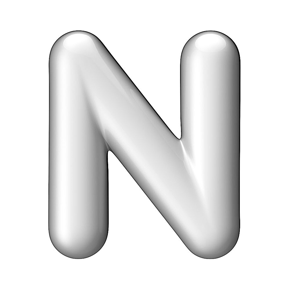 字母N设计 文字 英语 书画文字 文化艺术 图片素材 白色