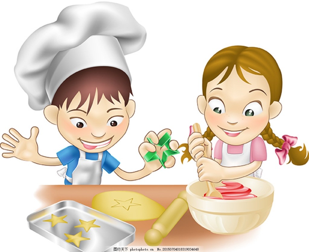 卡通厨房厨师做饭免费下载图片素材免费下载 - 觅知网