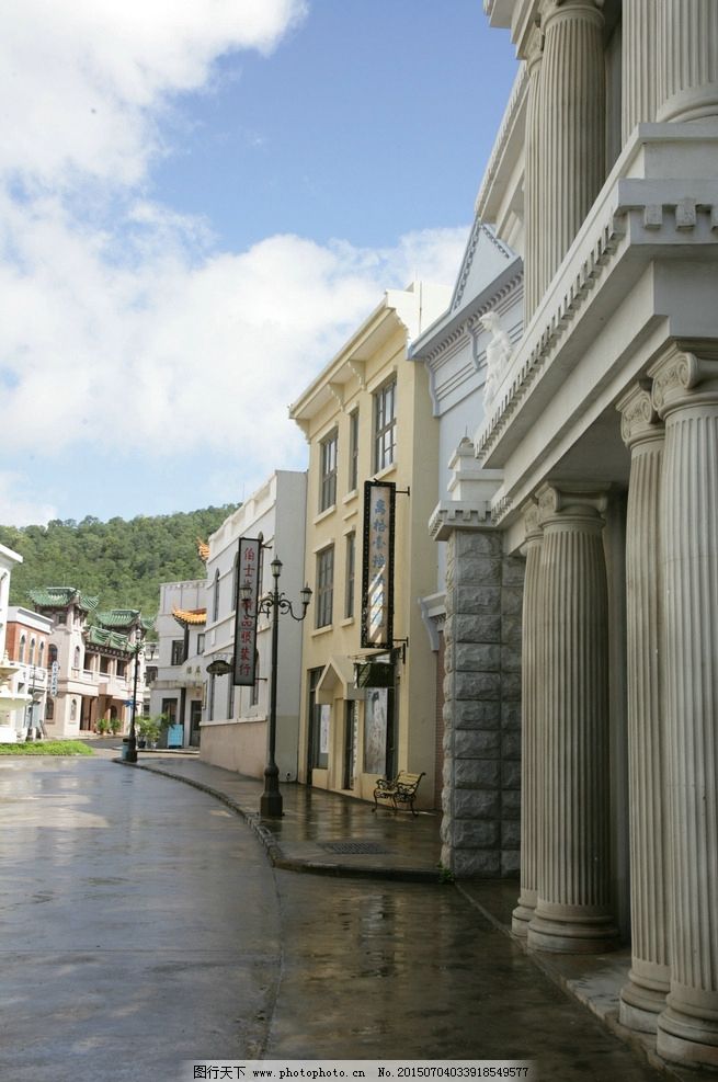 欧式建筑 外景 拍摄 景观 摄影 外拍 中山影视城 国内旅游