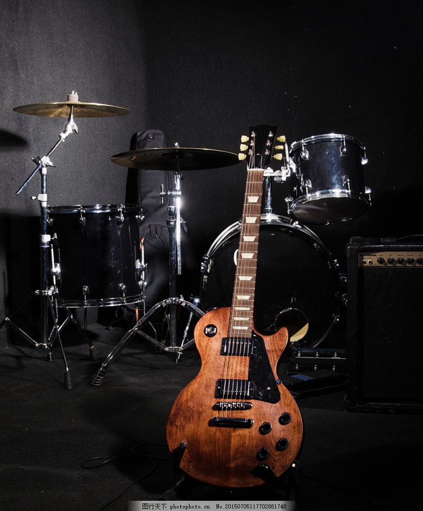 摇滚架子鼓纹身图案内容图片分享