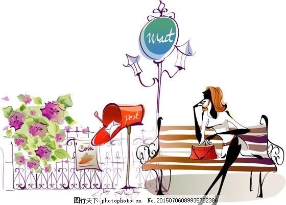 时尚男女 休闲生活 矢量 AI_78