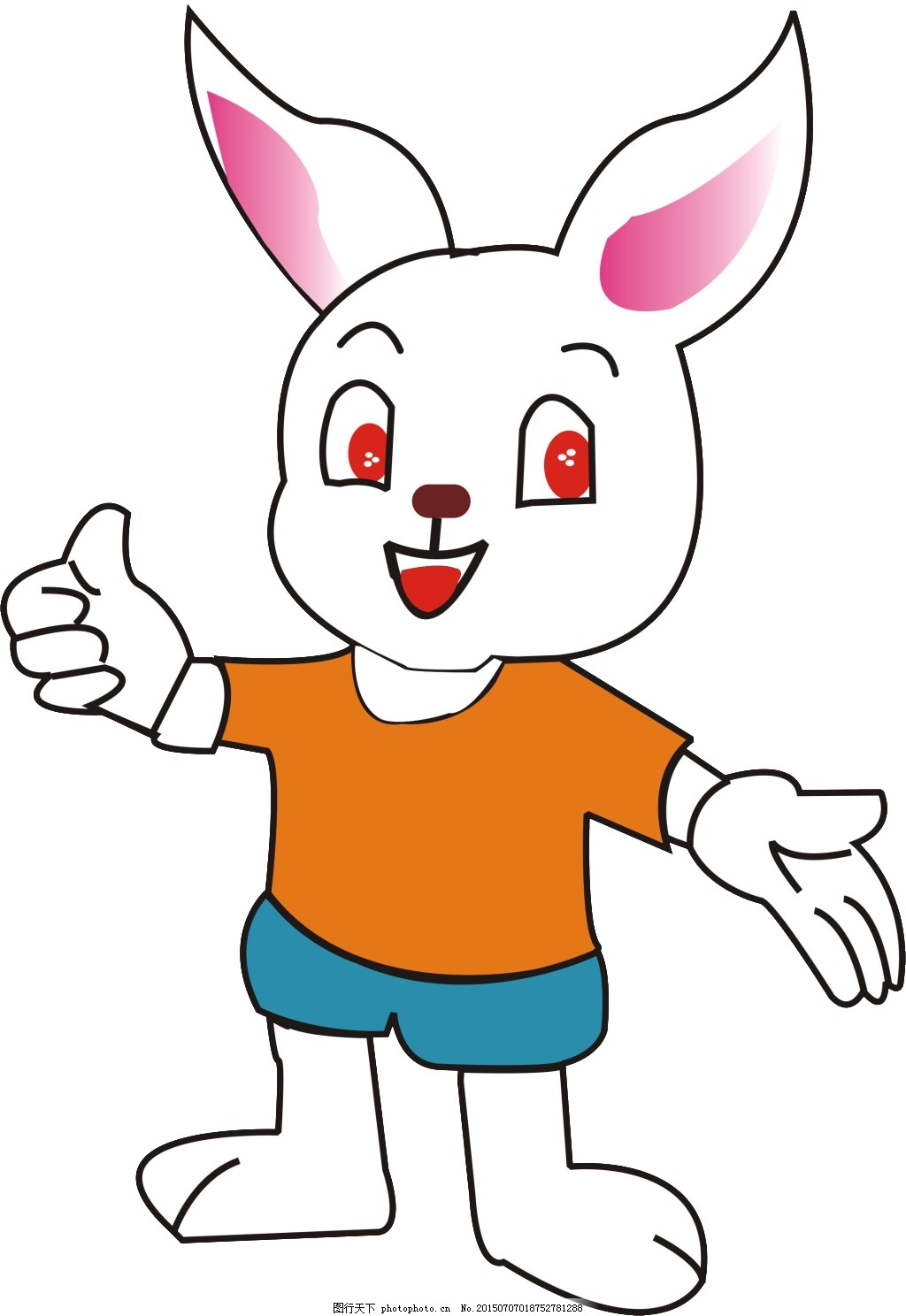 卡通可爱小兔子元素矢量图设计图__其他_动漫动画_设计图库_昵图网nipic.com