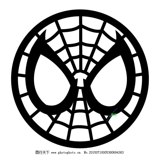 蜘蛛侠标志矢量图图片