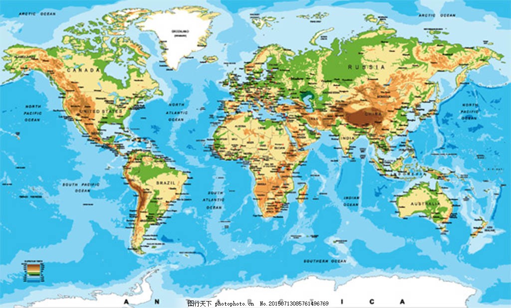 世界版图地理设计
