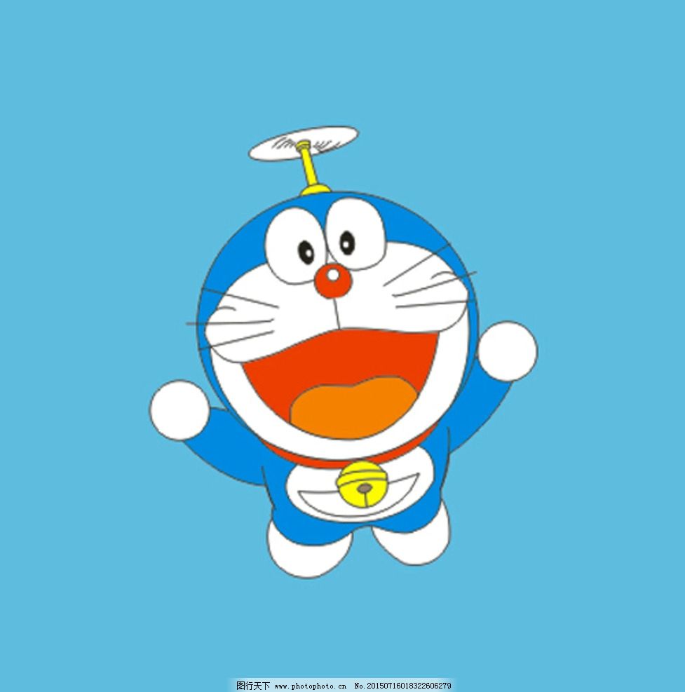 哆啦a梦 机器猫 蓝胖子 竹蜻蜓 卡通 设计 动漫动画 动漫人物 cdr
