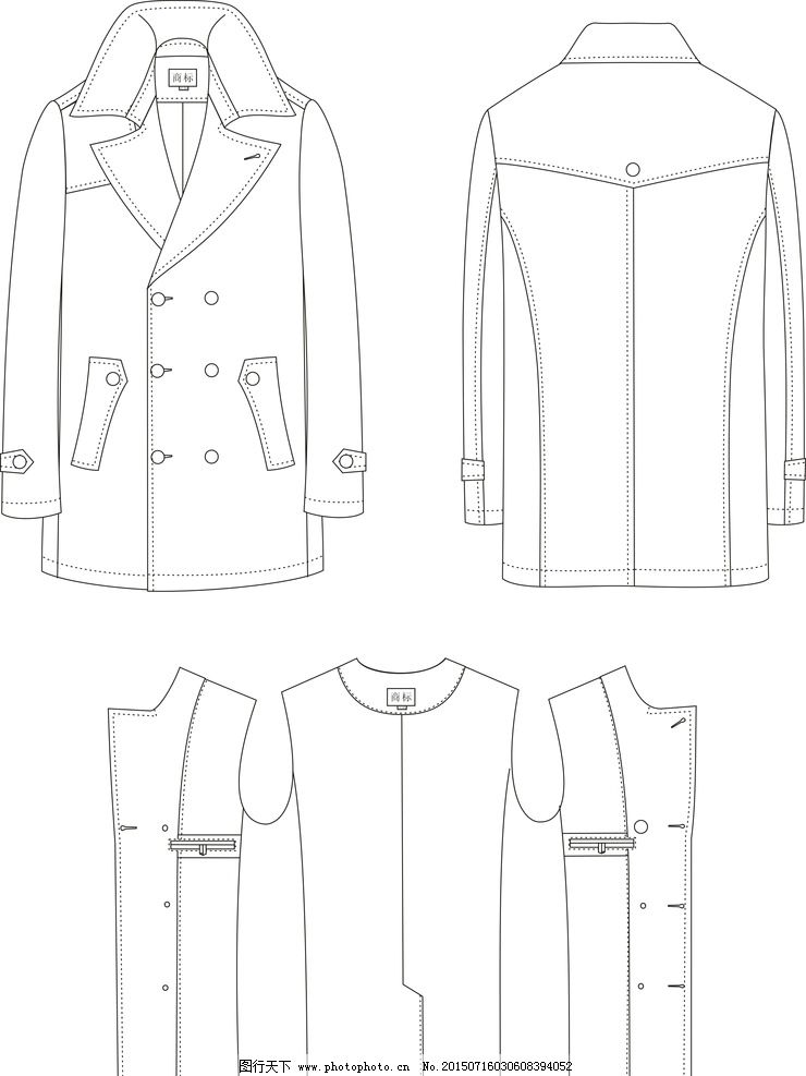 服装cdr_裤子 童装 女童 男童 其他设计 广告设计 矢量 cdr 衣服款式图 服装