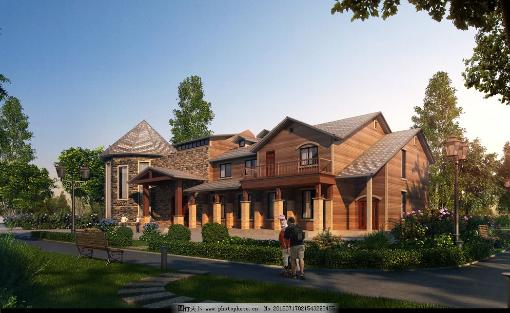 别墅效果图图片_其他_3D设计_图行天下图库