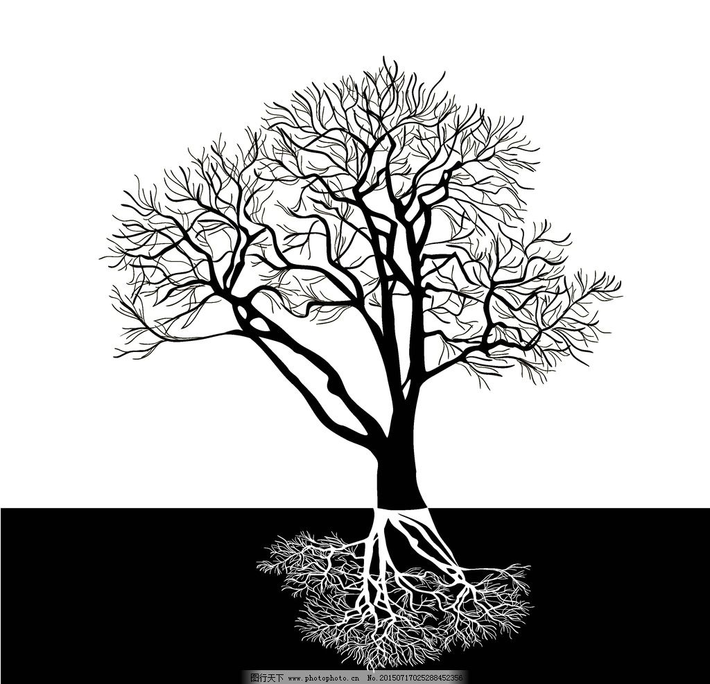 树木 树叶 树木剪影 轮廓 手绘树木 树木贴图 植物 生物世界 矢量 eps图片