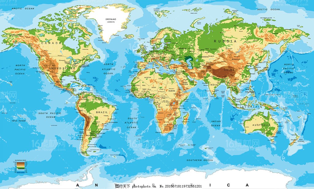 世界版图地理设计矢量素材,欧洲 非洲 南美洲 国