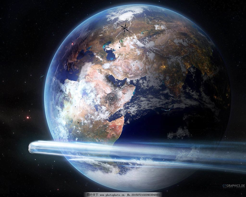 地球炫酷星空创意背景图片