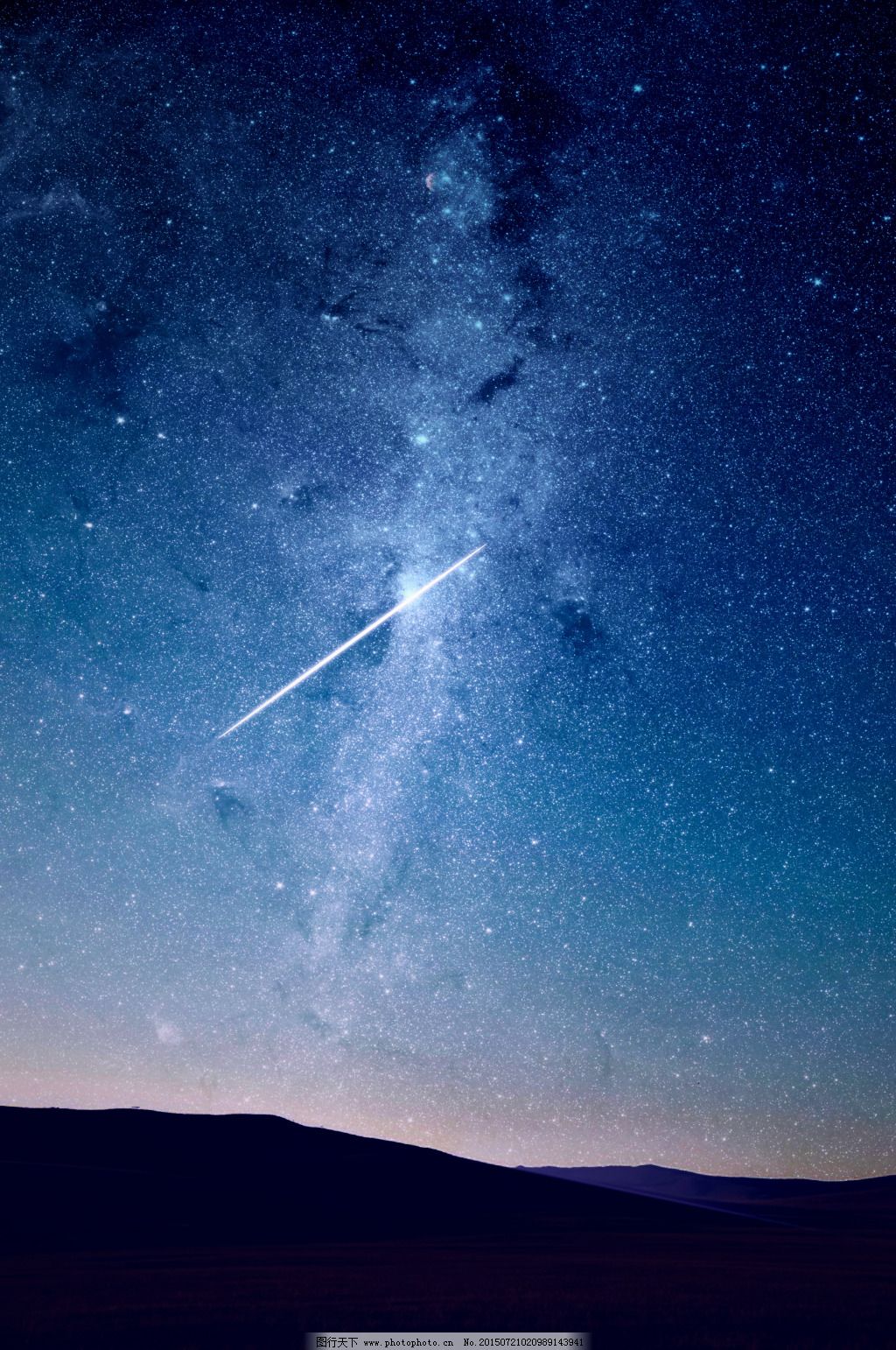 流星极光星空通用背景素材图片