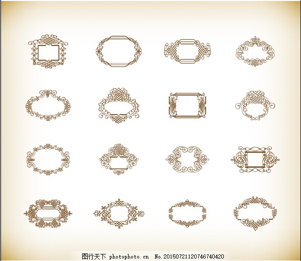 欧式花纹花边画框 欧式 花纹 花边 画框 eps 白色 eps