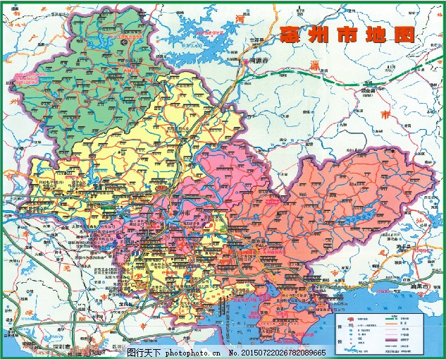 惠州市地图图片