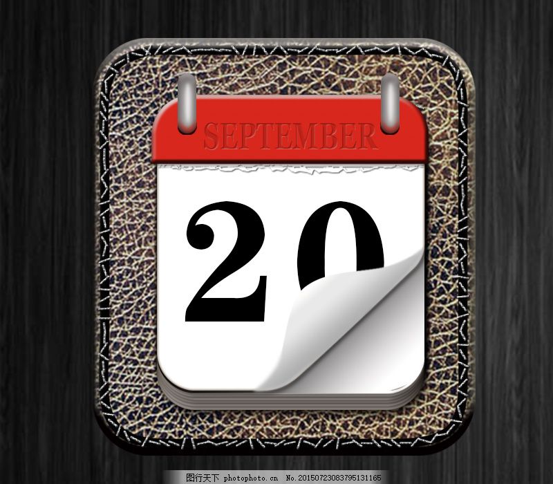 日历,数字 简单 黑色-图行天下图库