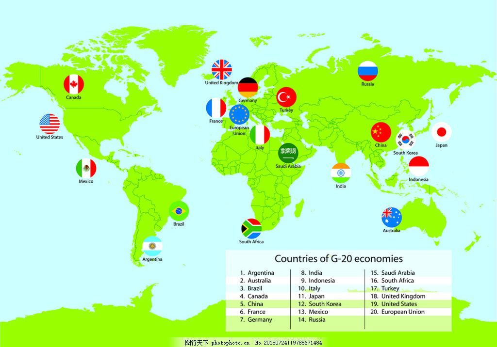 g20国家地图分布图图片
