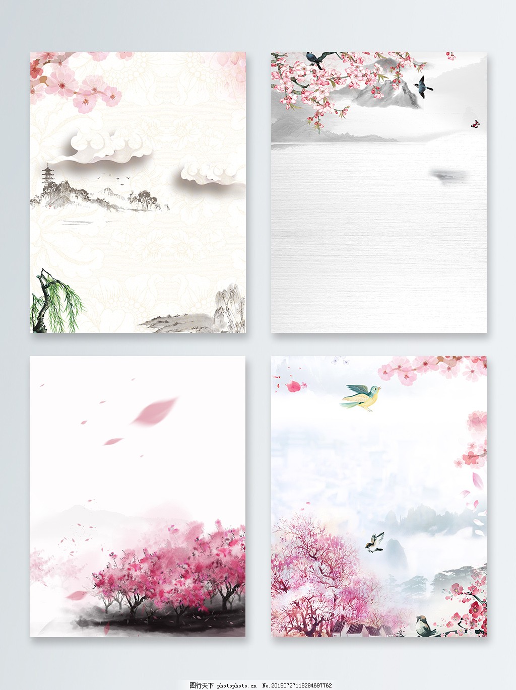 春季桃花唯美广告背景psd 春季桃花唯美广告背景psd