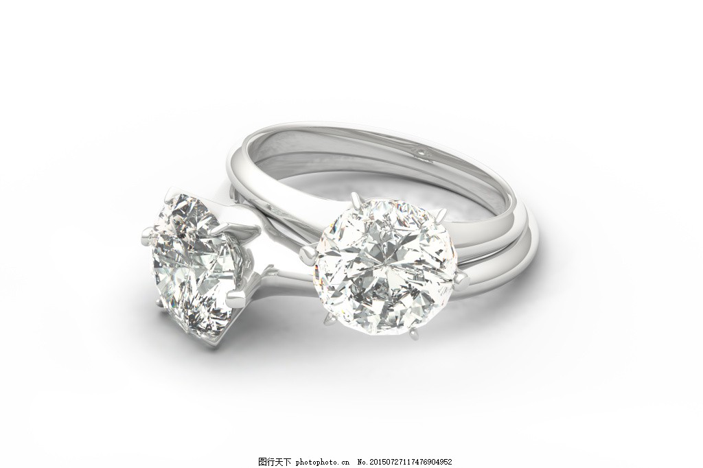 美丽的钻石结婚戒指高清