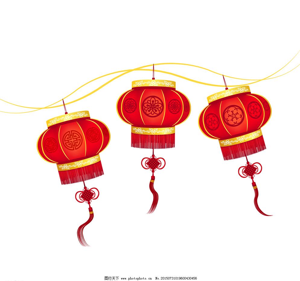 中国灯笼矢量素材图片