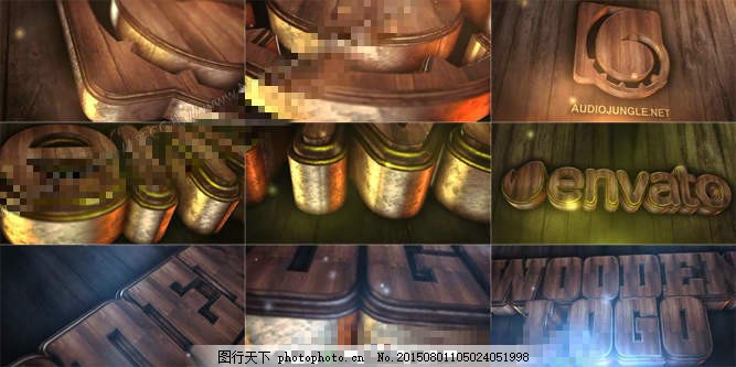 用E3D插件创建木头质感强烈AE模板