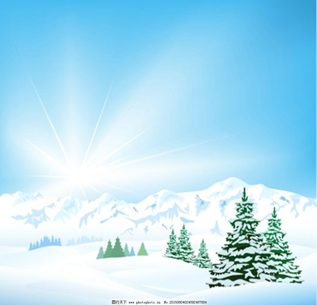 山雪风景 自然风景 雪中风景 自然景色 冬天景色 设计 自然景观 自然