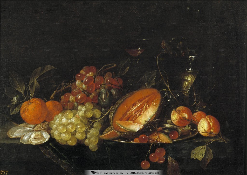 古典写实油画静物