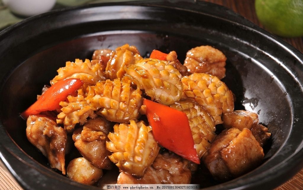 鲍鱼焖鸡图片_传统美食_餐饮美食_图行天下图库