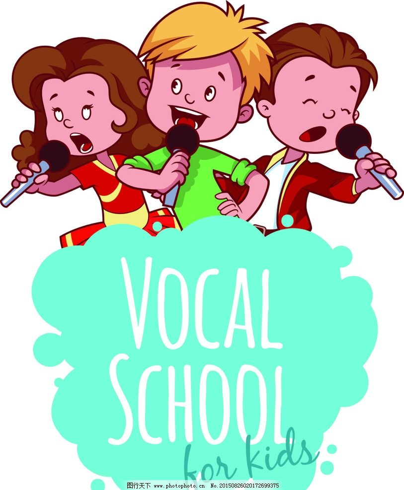 小朋友唱歌图片