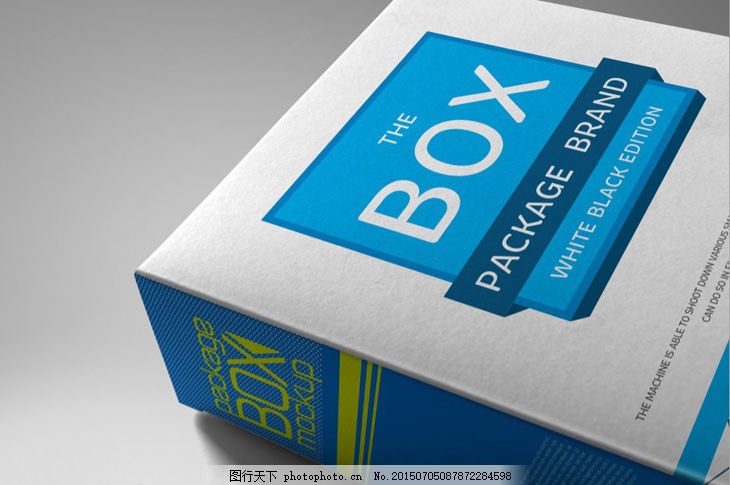 蓝色包装盒图片_包装样机_样机-图行天下素材网