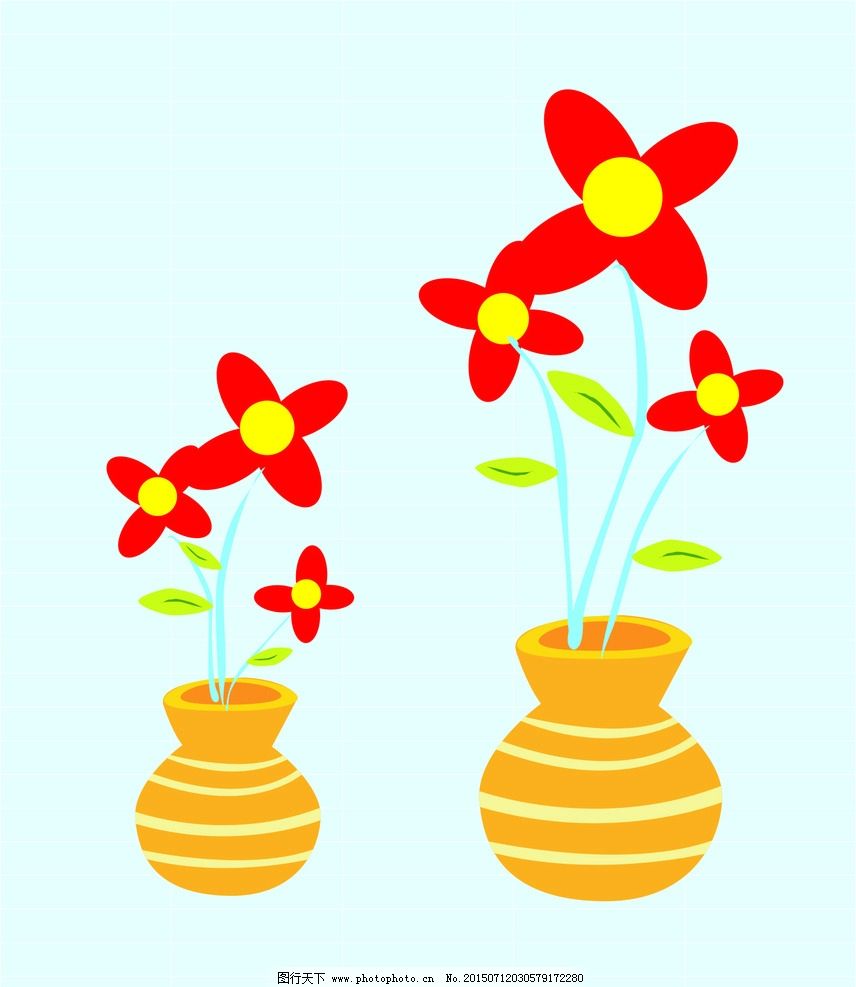 幼儿园卡通花瓶