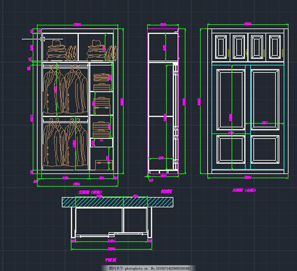 衣柜cad图