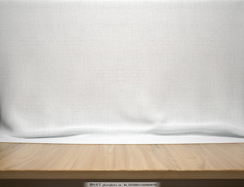 白色布原木板场景背景素材图片 广告背景 背景底纹 图行天下素材网