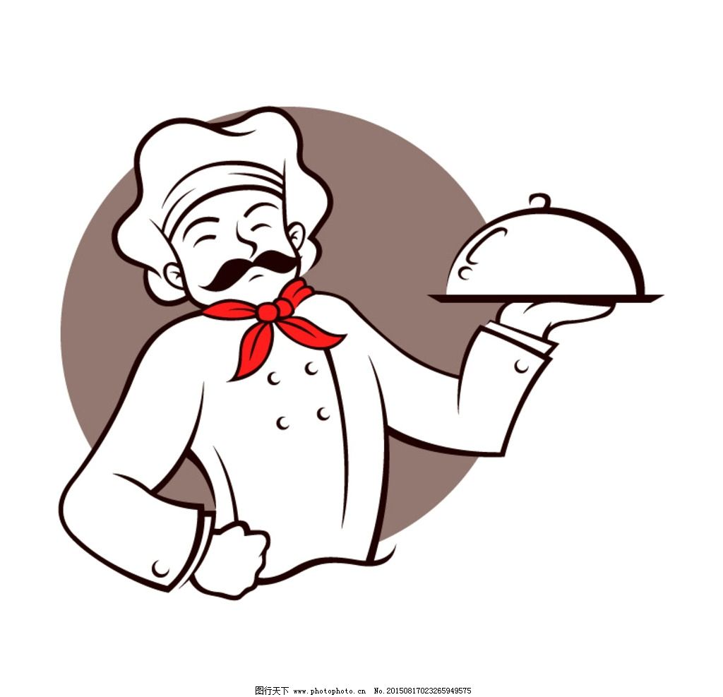 可爱厨师人物插图免抠png透明图层素材图片_动漫卡通_插画绘画-图行天下素材网