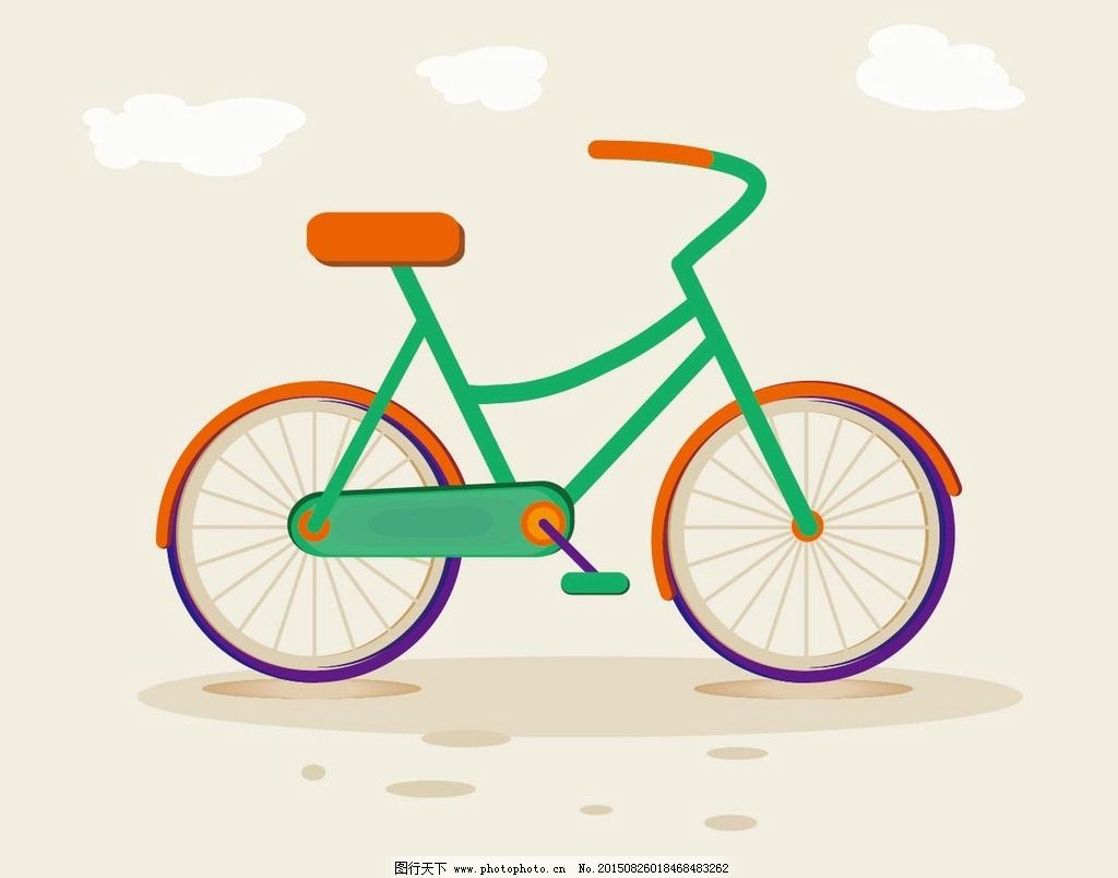 自行车简笔画 简单画_自行车简笔画